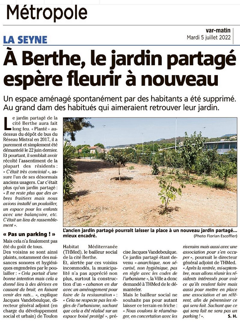 Berthe jardin partagé