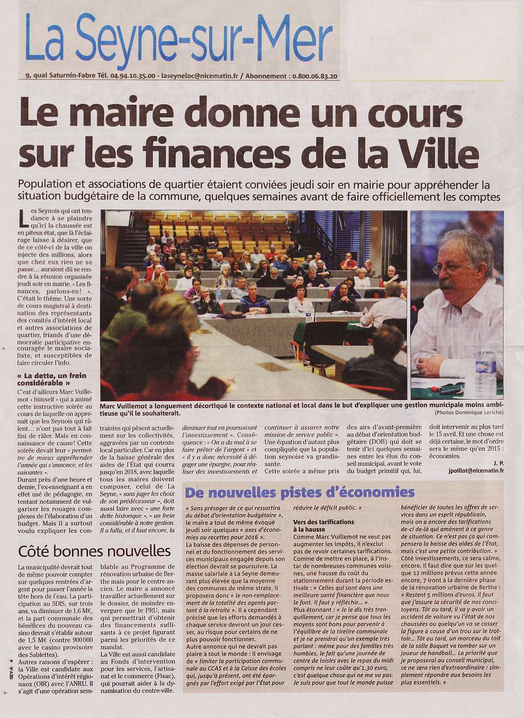 Les finances de la ville - Varmatin