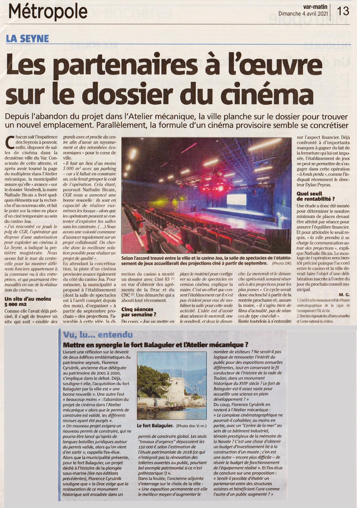 partenaires dossier cinéma la seyne sur mer