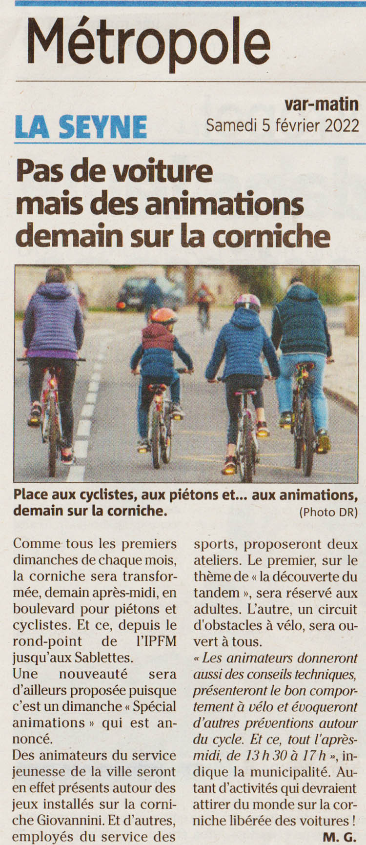 Animation corniche Tamaris