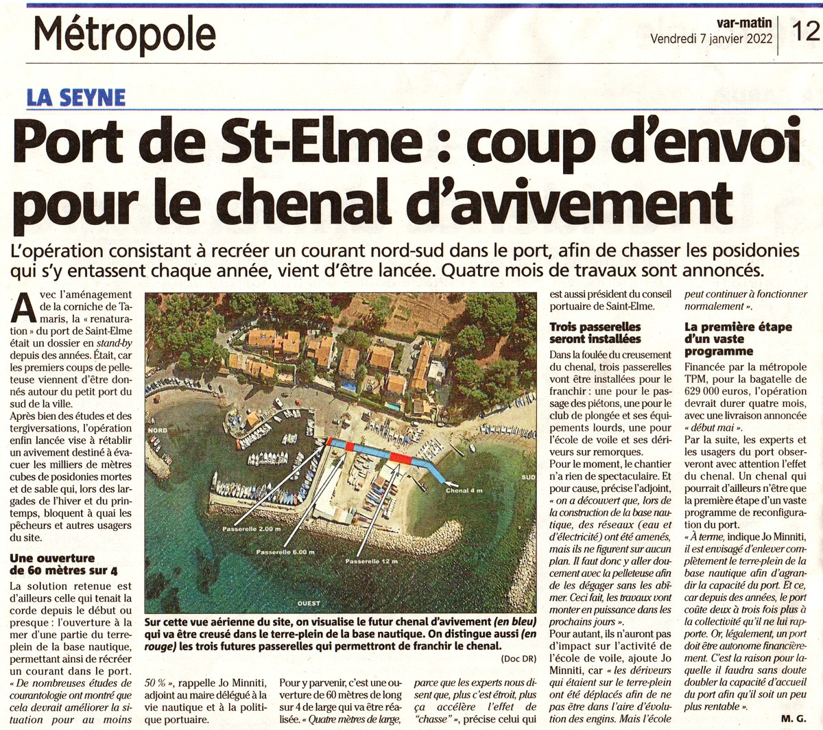 Travaux port Saint-Elme