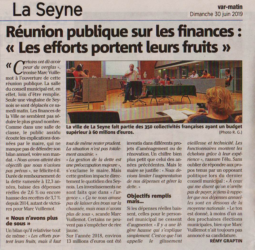 Var-matin finances 