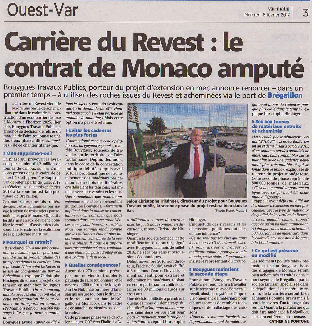 Carriere Le Revest - Monaco