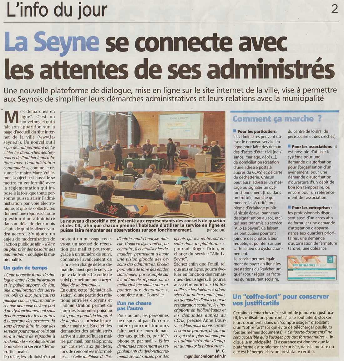 plateforme dialogue avec la mairie